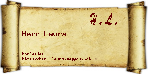 Herr Laura névjegykártya